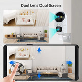 SmartGuard 10X Zoom: Dual Lens Auto-Tracking WiFi CCTV Camera for Color Night Vision: The Ultimate Home Baby Monitor & Video Surveillance Solution