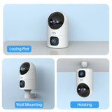 SmartGuard 10X Zoom: Dual Lens Auto-Tracking WiFi CCTV Camera for Color Night Vision: The Ultimate Home Baby Monitor & Video Surveillance Solution