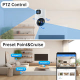 SmartGuard 10X Zoom: Dual Lens Auto-Tracking WiFi CCTV Camera for Color Night Vision: The Ultimate Home Baby Monitor & Video Surveillance Solution