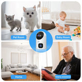 SmartGuard 10X Zoom: Dual Lens Auto-Tracking WiFi CCTV Camera for Color Night Vision: The Ultimate Home Baby Monitor & Video Surveillance Solution